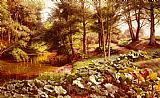 Peder Mork Monsted The Path On The River's Edge painting